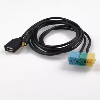 Автомобильный видео аудио Mp3 AUX USB + 3,5 мм кабель адаптер вилка для Kia Sportage для Hyundai для kia Sportage