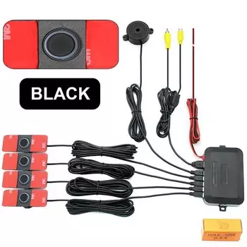 Автомобильный видеодатчик парковки tronics Aid, 13 мм, регулируемые плоские датчики, обратный резервный радар, датчик, детектор, звуковой зуммер, сигнализация