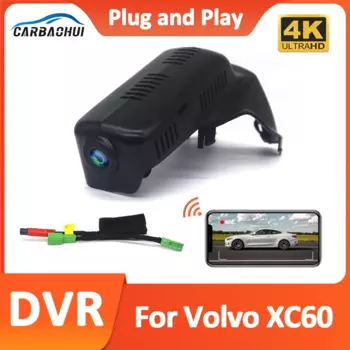 Автомобильный видеорегистратор 4K 2160P для Volvo XC60 Low 2012 2013 2014 2015 2016 2017, установка Plug and play, видеорегистратор, беспроводной видеорегистратор DashCam