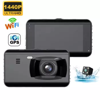 Автомобильный видеорегистратор, WiFi, GPS, 2K 1440P, Автомобильный видеорегистратор, Автомобильный видеорегистратор с черной коробкой, автомобильные аксессуары, регистратор, Автомобильная камера заднего вида