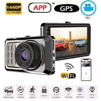 Автомобильный видеорегистратор WiFi GPS, видеорегистратор 2K 1440P, Автомобильный видеорегистратор, автомобильный черный ящик, автомобильные аксессуары, видеорегистратор, камера заднего вида автомобиля