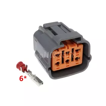 Автомобильный водонепроницаемый разъем, 6 контактов 6195-0021 6195-0024, гнездо датчика положения педали акселератора, штепсельная вилка педали дроссельной заслонки, 1 комплект