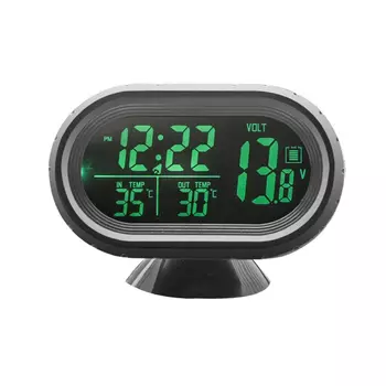 Автомобильный вольтметр 12/24 В, Автомобильный цифровой фотометр, автомобильный вольтметр, термометр, автомобильное зарядное устройство USB, измеритель тока