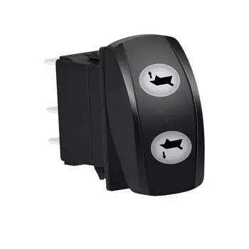 Автомобильный выключатель для лодки, триммер, клавишный выключатель, 3 положения, импульсный выключатель 12 В, водонепроницаемая панель для лодки