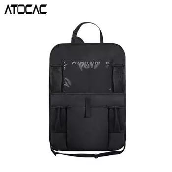 Универсальный органайзер на спинку автомобильного сиденья, противоударная подвесная сумка Оксфорд с сетчатым карманом, грязезащитный коврик, защитный коврик для автомобильного хранения