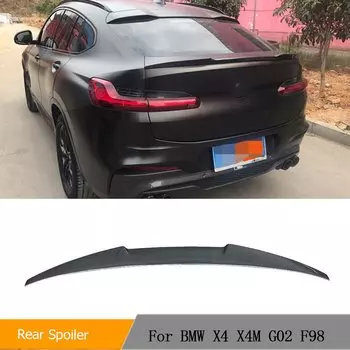 Автомобильный задний спойлер из углеродного волокна для BMW X4 X4M G02 F98 2019-2020 Sport Utility багажник, губа, заднее крыло, спойлер HighKick, комплекты кузова