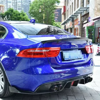 Автомобильный задний спойлер из углеродного волокна для губ, крыло багажника, 1 шт., автомобильный Стайлинг для Jaguar XE, спойлер 2015 2016 2018