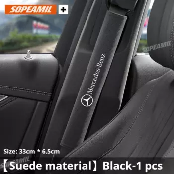 Автомобильный замшевый ремень безопасности, ремни, защитная накладка на плечо Mercedes Benz A B C E S Class SLK GLS GLK GLC GLA Vito CLA CLS ML