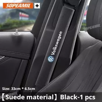 Автомобильный замшевый ремень безопасности, защитный чехол для Volkswagen Tiguan Passat Arteon CC Touareg Golf GTI Magotan Polo Jetta Beetle