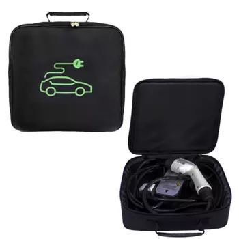 Автомобильный зарядный кабель для хранения Tesla Model 3 Y S X 2023, сумка для переноски, автомобильное зарядное устройство, вилка, разъем, перемычка, водонепроницаемый, огнезащитный