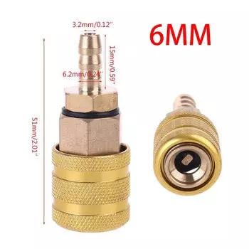 occkic Автомобильный зажим для клапана шин 6 мм/8 мм латунный