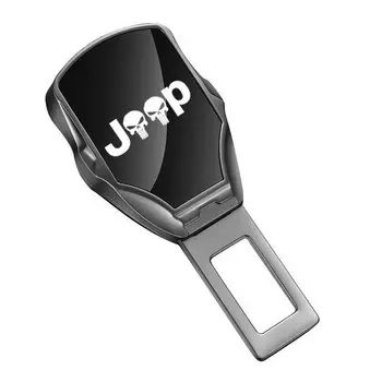 Автомобильный зажим для ремня безопасности, удлинитель, аксессуары для эмблемы для Jeep Wrangler JL JK Grand Compass Gladiator Cherokee Renegade