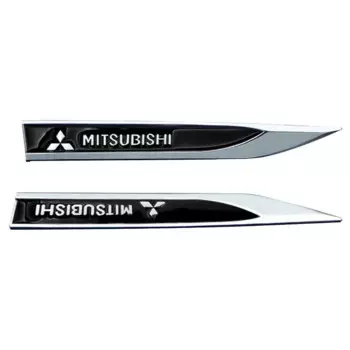 Автомобильный значок из металлического сплава, кузов автомобиля, боковое крыло, декоративные наклейки на крыло для Mitsubishi Ralliart Lancer EX Outlander 3 Pajero 4 ASX