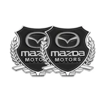 Автомобильный значок с металлическими крыльями, декоративная наклейка для кузова для Mazda 2 3 6 5 Atenza CX3 CX5 MX5 CX7 Axela CX30 CX90 CX60 CX50, автомобильные аксессуары