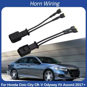Автомобильный звуковой сигнал для Honda Civic, городская модель, резьба по стандарту CRV, Одиссей, подходит для Accord 2017 + проводка Pigtail, 2 шт., звуковой Проводной адаптер