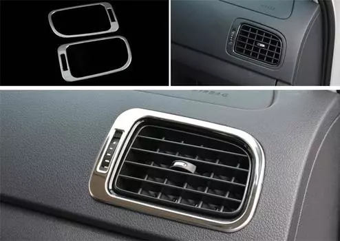 Автомобиль Стайлинг для Volkswagen vw POLO отделка Аксессуары интерьер Кондиционер Выход украшения крышка наклейка авто аксессуары