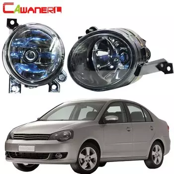 Автомобисветильник Противотуманные фары Cawanerl, галогенная лампа DRL 100 Вт 9006 HB4 12 В для Volkswagen Polo Vento Sedan Saloon 2011 2012 2013 2014 2015 2016