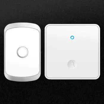 Автономный Домашний Беспроводной дверной звонок CACAZI, водонепроницаемый, без батарейки, вилка стандарта США, ЕС, Великобритании, 60 звонков, сигнализация, большой размер (FA50BIG)