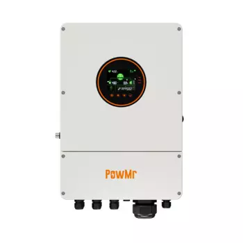 Автономный инвертор PowMr кВт IP65, управление все-в-одном, литиевая батарея, активированный анти-обратный поток, Синусоидальная волна, солнечный гибрид