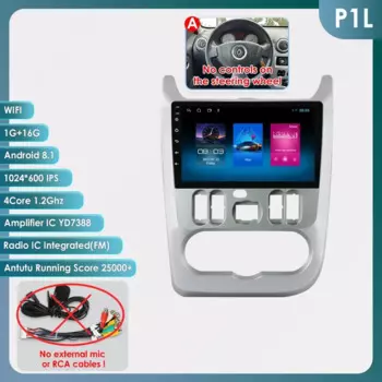 Авторадио 2din Android для Renault Logan 1 Sandero 2009-2015/Lada Largus 2012-2020 мультимедиа 7862 Carplay 4G GPS navi головное устройство