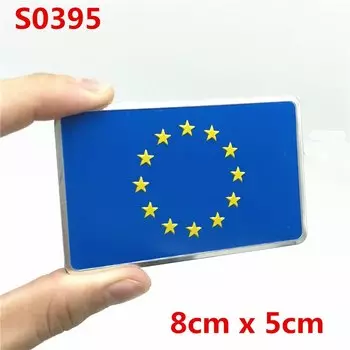 Автостайлинг флаг Европейского союза Автомобильная наклейка эмблема значок для Renault BMW VW Audi Citroen Jaguar Skoda Opel Yamaha Honda