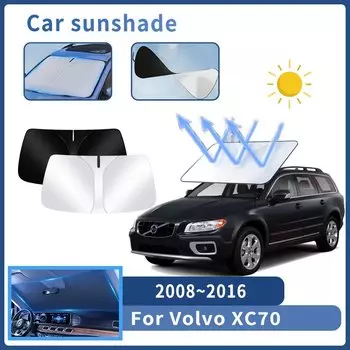 Автозапчасти для Volvo XC70 2008 ~ 2016 2009 2010 солнцезащитный козырек для лобового стекла Защита от солнца Тепловая крышка летние аксессуары для салона автомобиля инструмент