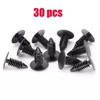 Автозастежка, нейлоновые зажимы с отверстием 8 мм для автомобиля, фиксатор крыла, бампера, пластиковая заклепка для автомобиля GM Ford Chrysler