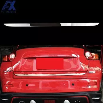 AX для Nissan JUKE 2011-2017, хромированный край задней двери багажника, молдинговая лента для задней двери, украшение, Стайлинг 2014-2019, крышка задней двери, отделка