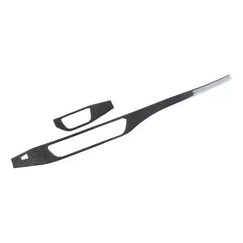 Аксессуары для Audi A4L A4 B9 2017-2022, автомобильная Центральная панель управления переключателем фар, Отделка приборной панели, Декор, наклейка из углеродного волокна