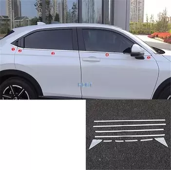 Аксессуары для автомобиля, окошко, дверь, края, стекло, боковой кузов, отделка, задние ворота, молдинг, задняя багажная полоса для Honda HR-V Vezel 2023 +