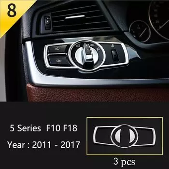 Аксессуары для BMW 5 серии F10 F18 2011-17 автомобильный внутренний переключатель передач Кондиционер панель CD крышка дверного подлокотника отделка автомобильные наклейки
