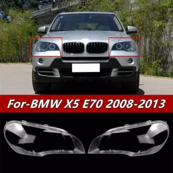 Аксессуары для BMW X5 E70 2007-2013 Автомобильные стеклянные фары прозрачный абажур чехол для лампы