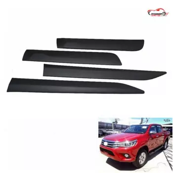 Аксессуары для Citycarauto Hilux, обшивка, черная боковая молдинга, подходит для hilux revo 2015-2017