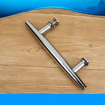 Аксессуары для душевой кабины, стеклянная дверная ручка с нажимом для ванной комнаты, двойная конусная односторонняя ручка из нержавеющей стали 145 мм (искусственная)