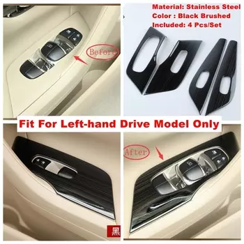 Аксессуары для дверного подлокотника, стеклянная Кнопка подъема, Центральная панель управления приборной панели, крышка панели для Nissan Teana / Altima 2013 - 2018