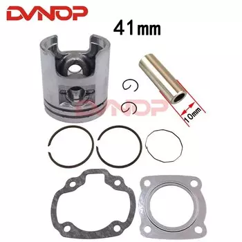 Аксессуары для двигателя мотоцикла AG50 AD50, 2-тактные компоненты поршневого кольца, диаметр поршня 41 мм, контакт 10 мм