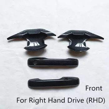 Для Honda HR V HRV Vezel 2022 2023 2024 2025 аксессуары дверная ручка чаша крышка отделка пластик имитация углеродного волокна