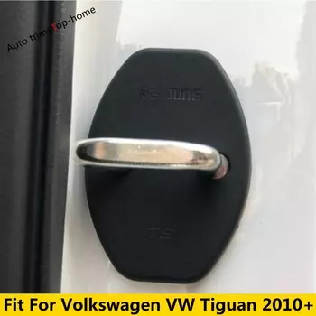Аксессуары для интерьера, пригодные для Volkswagen Tiguan 2010-2022, автоматический дверной замок, пряжка, пластиковая защитная крышка, комплект отделки