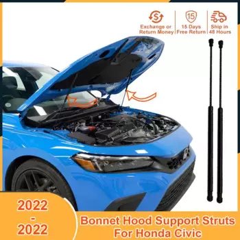 Аксессуары для капота Honda Civic 2022, подъемник для капота, стойки