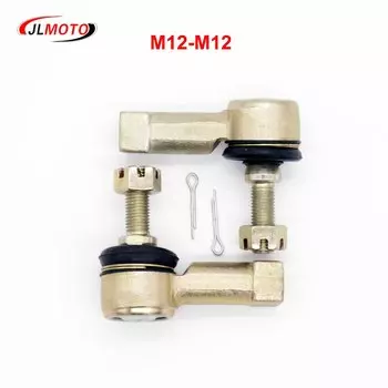 Комплект наконечников рулевой тяги M12-M12 для тележки DS Golf Cart 102288301 102022601 ATV Honda FourTrax TRX300 Yamaha YFM350 450 Shineray 250cc Stxe