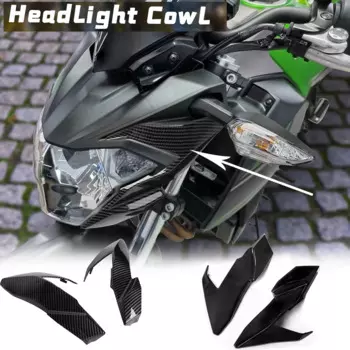 Аксессуары для Kawasaki Z650, передняя фара мотоцикла, боковая панель, обтекатель, защита Z 650 17 2018 2019 углерод