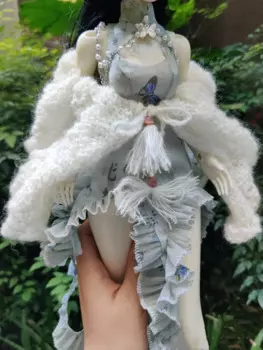 Аксессуары для кукол, шерстяной кардиган ручной работы, 1/4 юбка BJD, бесплатная доставка