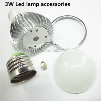 Аксессуары для ламп QINGYING, 3 Вт, алюминиевый корпус, 5 шт