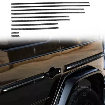 Аксессуары для Mercedes Benz G63 G500 W464 2019 2020 2021, автомобильные наклейки из натурального углеродного волокна для отделки кузова