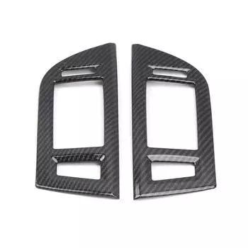 Аксессуары для Mitsubishi Pajero V80 V93 2007-2021 Внутренняя Крышка вентиляционного отверстия из углеродного волокна отделка 2 шт