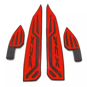 Аксессуары для мотоциклов, алюминиевые подушечки для ног для PCX 125 150 155 2018 2019, подставки для ног, коврики для ног, подушечки