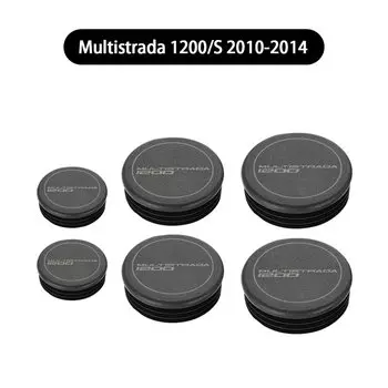 Аксессуары для мотоциклов Ducati Multistrada 1200 S 2010 - 2014 2013 2012, крышка отверстия рамы, крышки, Набор декоративных крышек рамы