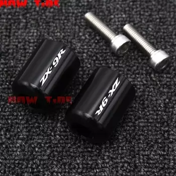 Аксессуары для мотоциклов Kawasaki, зажим для руля CNC, крышка для ZX9R ZX-9R 1998 1999 с логотипом (искусственная кожа)