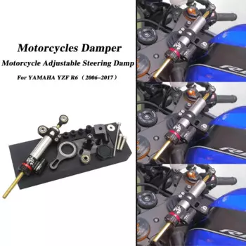 Аксессуары для мотоциклов с ЧПУ для Yamaha YZF R1 R7 R6, подставка, стабилизатор рулевого управления, регулируемый демпфер, монтажный кронштейн, комплект поддержки
