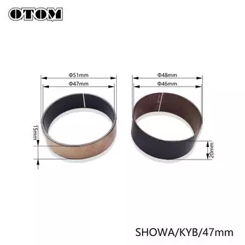 Аксессуары для мотоциклов втулка вилки 41 мм 43 мм 47 мм 48 мм 49 мм наружные направляющие вверх вниз Передняя амортизирующая подвеска запасные части